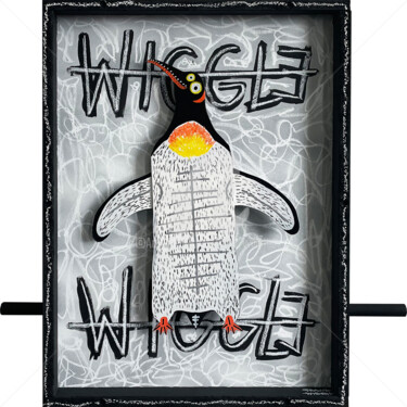 Painting titled "WIGGLE WIGGLE #3" by Frank Willems, Original Artwork, Acrylic