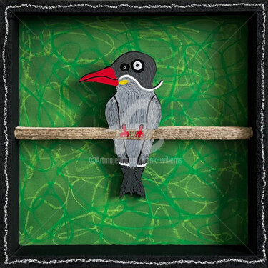 Painting titled "WOOT WOO – INCA TERN" by Frank Willems, Original Artwork, Acrylic