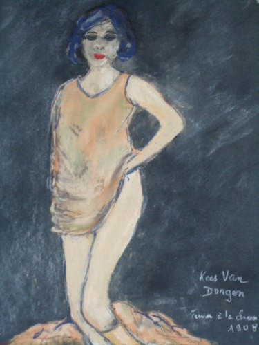 Pintura titulada "Jeune fille" por Françoise Sorrel, Obra de arte original
