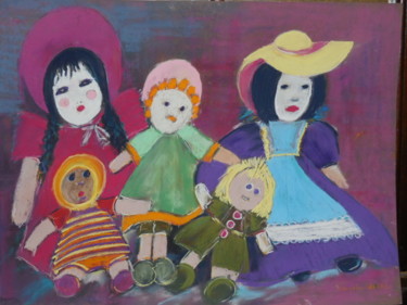 绘画 标题为“Les poupées” 由Françoise Sorrel, 原创艺术品