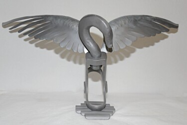 Скульптура под названием "Flügelhaken" - Franz Berger, Подлинное произведение искусства, Металлы