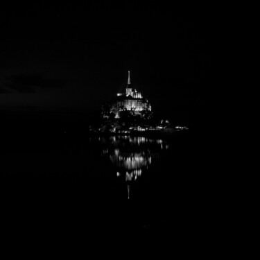 Fotografia intitolato "Mont Saint Michel a…" da Franz Hümpfner, Opera d'arte originale, fotografia a pellicola