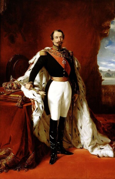 Картина под названием "L'empereur Napoleon…" - Franz Xaver Winterhalter, Подлинное произведение искусства, Масло
