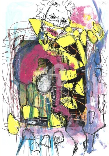 "20/02/14" başlıklı Kolaj Franziska Kolbe tarafından, Orijinal sanat, Akrilik