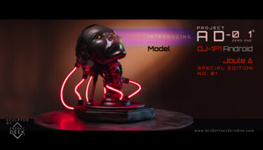 Scultura intitolato "Project AD-01-Art D…" da Freaky-Deek, Opera d'arte originale, Argilla polimerica