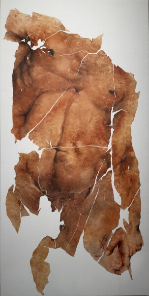 Malarstwo zatytułowany „San martyr” autorstwa Fred Bonna, Oryginalna praca, Olej Zamontowany na Drewniana rama noszy