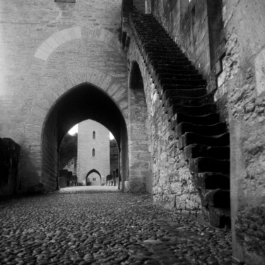 Fotografía titulada "Passer le pont" por Frédéric Duchesnay, Obra de arte original, Fotografía analógica