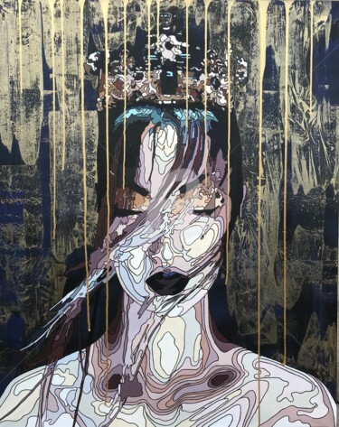 Malarstwo zatytułowany „NIGHT OF CHINA” autorstwa Fredd, Oryginalna praca, Akryl