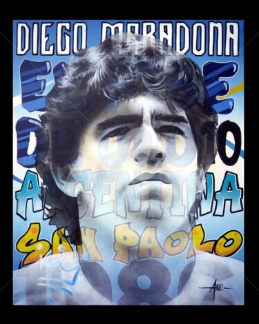 maradona ➽ 70 Obras de arte originais, edições limitadas e gravuras