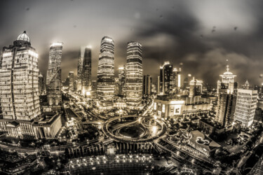 Фотография под названием "Shanghai City by Ni…" - Frederic Bos, Подлинное произведение искусства, Цифровая фотография