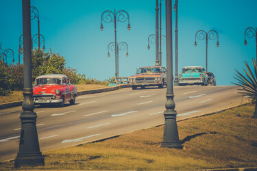 Fotografie getiteld "Havana old car Boul…" door Frederic Bos, Origineel Kunstwerk, Digitale fotografie