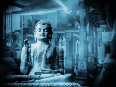 Photography titled "Sri lanka Bouddha" by Frederic Bos, Original Artwork, Photo Montage