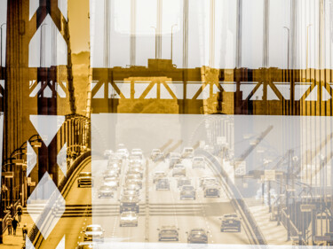 Photographie intitulée "San Francisco Bridge" par Frederic Bos, Œuvre d'art originale, Photographie numérique