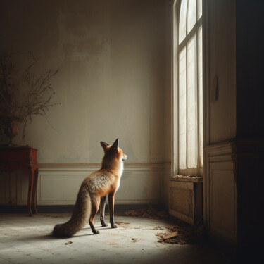 Digitale Kunst getiteld "Fox" door Frederic Coinsin, Origineel Kunstwerk, Foto Montage