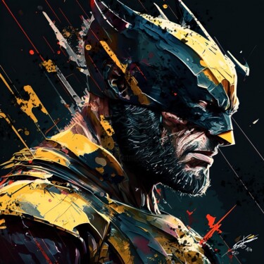 Artes digitais intitulada "Wolverine V2" por Frédéric Font (Chroma), Obras de arte originais, Pintura digital Montado em Arm…