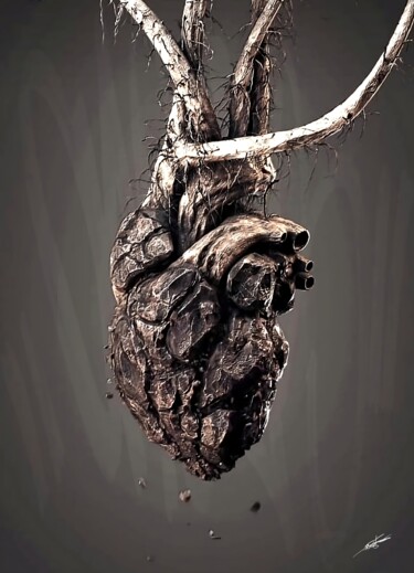 Grafika cyfrowa / sztuka generowana cyfrowo zatytułowany „The hearth of the n…” autorstwa Frédéric Font (Chroma), Oryginalna…