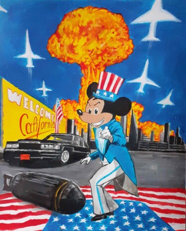 Pintura titulada "America" por Frédéric Fournier, Obra de arte original, Acrílico