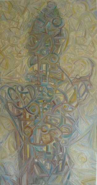 Картина под названием "L'ombre de l'automa…" - Frédéric Letrun, Подлинное произведение искусства, Масло Установлен на Деревя…