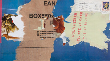 Κολάζ με τίτλο "Envoi postal aux se…" από Frédéric Villbrandt, Αυθεντικά έργα τέχνης, Κολάζ