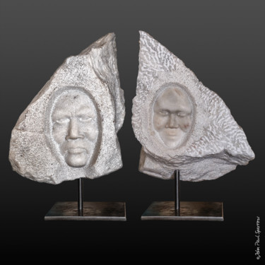 Escultura intitulada "Eskimo" por Frederique De Meester, Obras de arte originais, Pedra