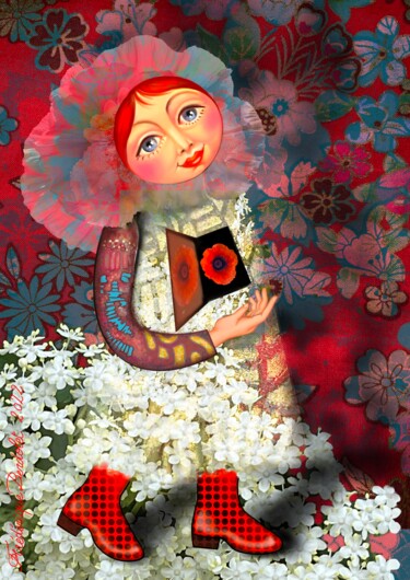 Arts numériques intitulée "Ouverture du cœur d…" par Frédérique Lecoq, Œuvre d'art originale, Peinture numérique