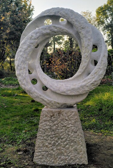 Sculpture titled "Ex-tension CIII 103" by Gilbert Frizon, Original Artwork, Stone
