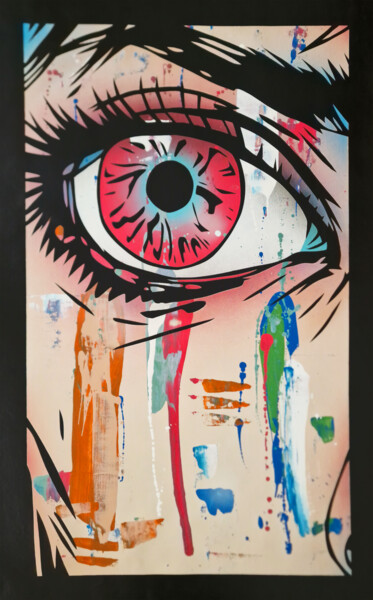 Картина под названием "Soon" - Für - Urban Art Labo, Подлинное произведение искусства, Рисунок распылителем краски