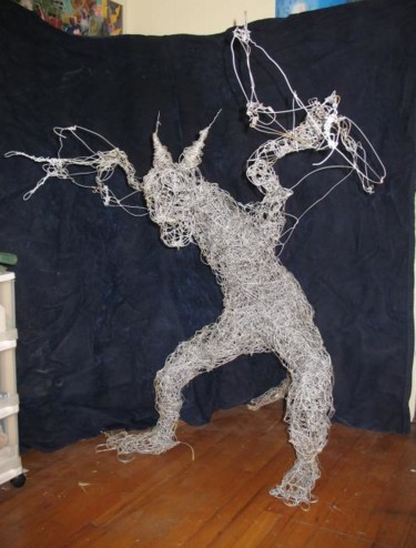Sculpture titled "Hanger Demon" by Gabriel Patti, Original Artwork