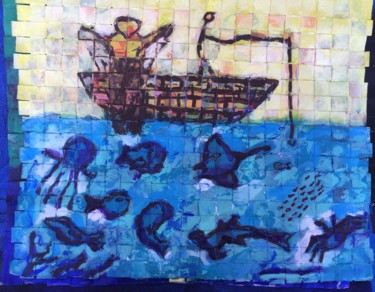 Pintura titulada "Fishermen series" por Gabo Mendoza, Obra de arte original, Acrílico