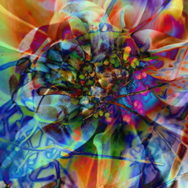 Arts numériques intitulée "strange-flowers-03" par Gabriel Cotelle, Œuvre d'art originale