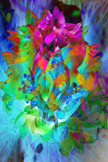 Arts numériques intitulée "Fleurissement de mo…" par Gabriel Cotelle, Œuvre d'art originale, Travail numérique 2D
