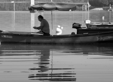 Fotografia intitolato "Des hommes tranquil…" da Gabriel Cotelle, Opera d'arte originale, Fotografia digitale