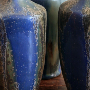 Photographie intitulée "Les pots bleus (2)" par Gabriel Cotelle, Œuvre d'art originale, Photographie numérique