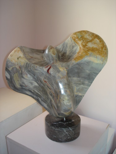 Sculpture titled "VENT  SOLAIRE" by Gabriel Molet, Original Artwork, Stone