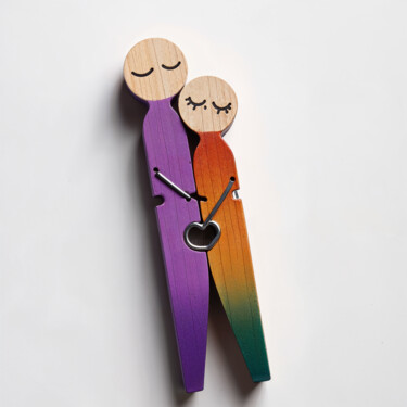 Цифровое искусство под названием "clothespin in love" - Gabriel Zen, Подлинное произведение искусства, 2D Цифровая Работа