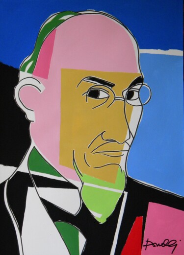 "Portrait of Erik Sa…" başlıklı Tablo Gabriele Donelli tarafından, Orijinal sanat, Akrilik