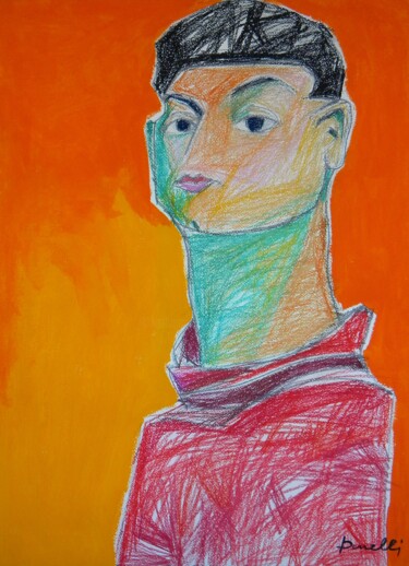 Peinture intitulée "Portrait de Moise K…" par Gabriele Donelli, Œuvre d'art originale, Acrylique