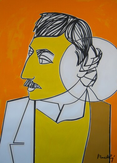 Malerei mit dem Titel "Paul Gauguin" von Gabriele Donelli, Original-Kunstwerk, Acryl