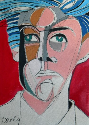 Malerei mit dem Titel "Portrait de Arthur…" von Gabriele Donelli, Original-Kunstwerk, Acryl