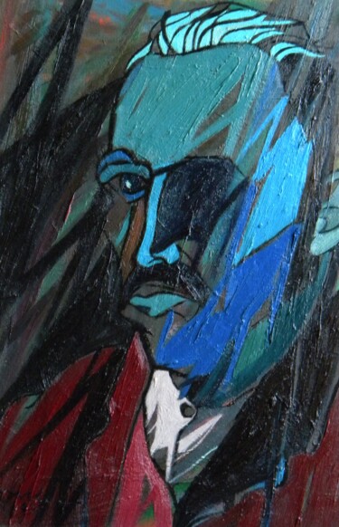 Malerei mit dem Titel "Portrait de Vincent…" von Gabriele Donelli, Original-Kunstwerk, Öl