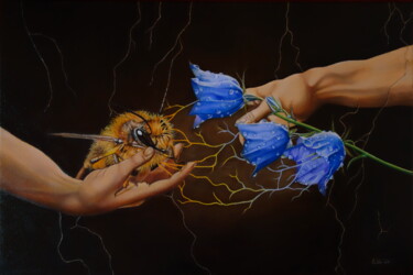 Картина под названием "Energy" - Gabriele Esau, Подлинное произведение искусства, Масло