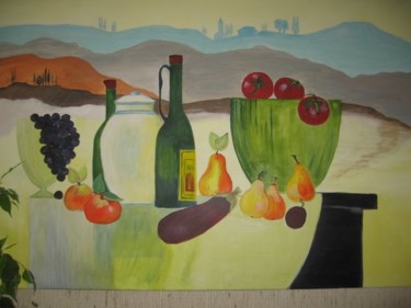 Malerei mit dem Titel "Toscana" von Gabriele Mazzarella, Original-Kunstwerk