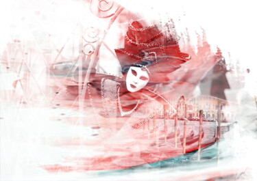 Цифровое искусство под названием "Carnaval Venise aqu…" - Gabrielle Baarsch, Подлинное произведение искусства, Цифровая живо…