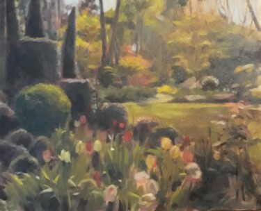 Malerei mit dem Titel "Le jardin fantastiq…" von Gabrielle Kovesdi, Original-Kunstwerk, Öl