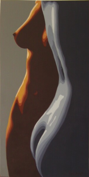 Peinture intitulée "Psychée inversée" par Gael-Dwight, Œuvre d'art originale, Acrylique