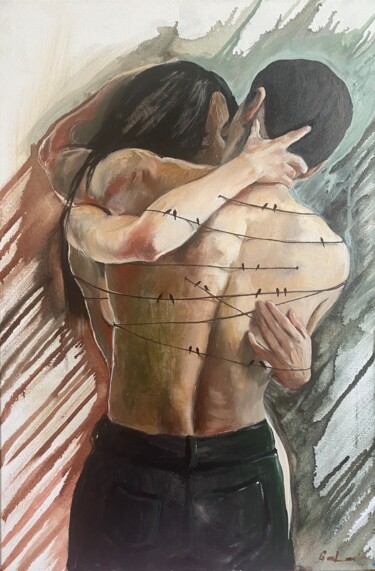 Painting titled "«Выше границ»" by Gala, Original Artwork, Oil