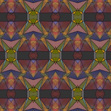 Digital Arts titled "Mosaic tile mosaic" by Abraham Addy, Original Artwork, Digital Painting