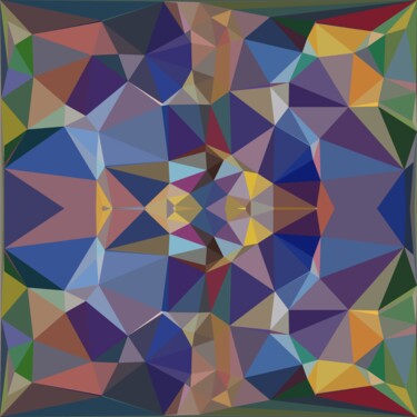 Arts numériques intitulée "Background geometric" par Abraham Addy, Œuvre d'art originale, Peinture numérique