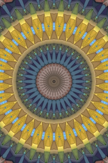 Digital Arts titled "Mosaic round backgr…" by Abraham Addy, Original Artwork, Digital Painting