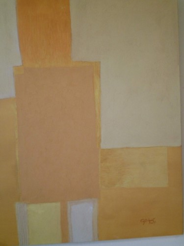 Peinture intitulée "composition jaune d…" par Guy Billouet, Œuvre d'art originale, Huile